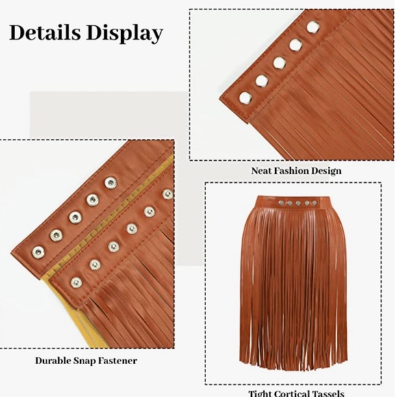 Women Punk Leather Cinch Belt Gothic Tassel Waist Belt Western Punk Skirt Belts main image 5